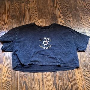 Hollister cropped short sleeve shirt